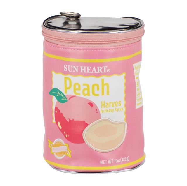 日系水蜜桃罐頭造型收納包 5吋高-粉色(圖)