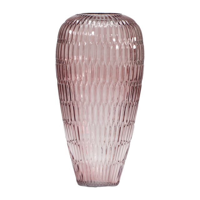 淺灰紫玻璃花瓶(35CM)(圖)