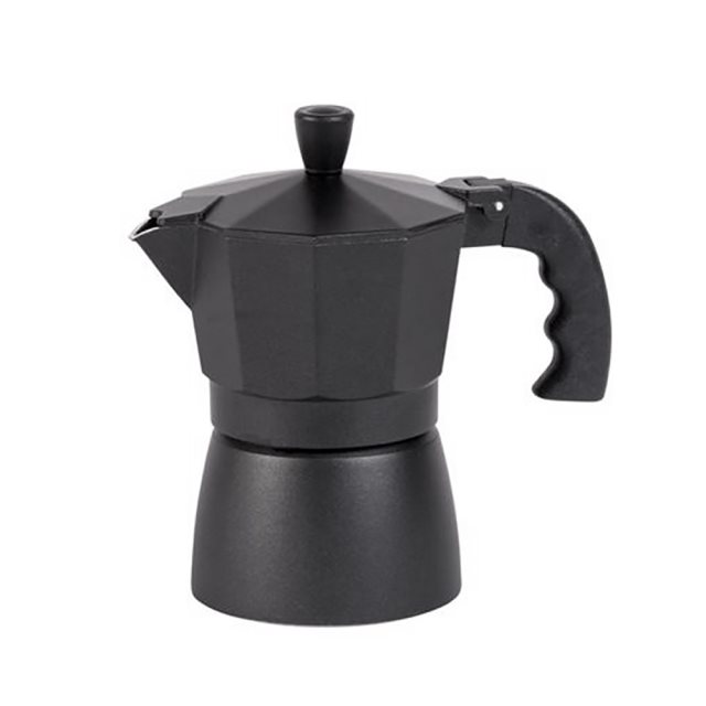 黑色義式摩卡咖啡壺(三杯份)(圖)