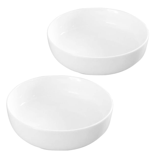 白瓷湯碗二件組(圖)