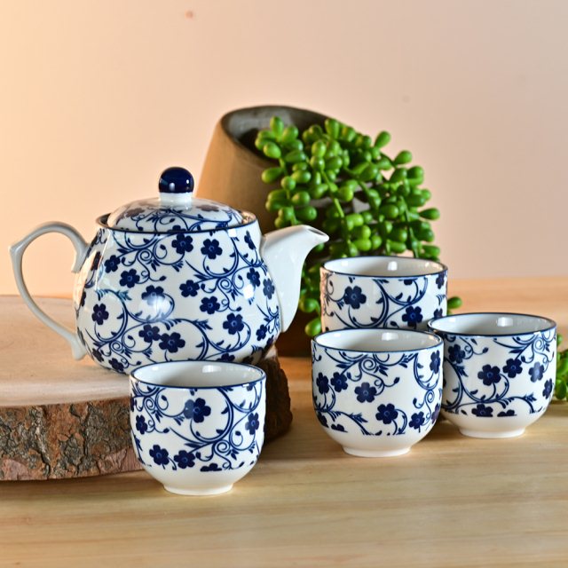 復古藍陶茶壺 藍花 食器 餐桌 廚房 商品分類 Yu Living信歐傢居