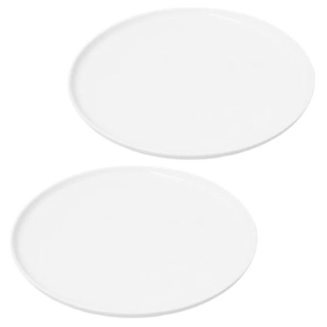 白瓷圓盤二件組(圖)