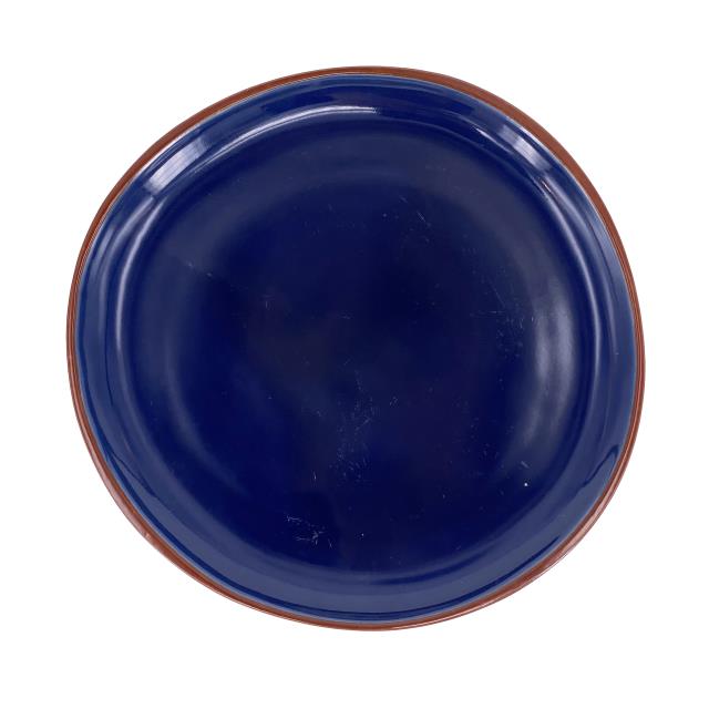 陶瓷點心盤-藍(圖)