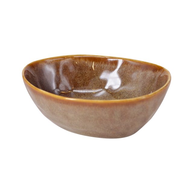 窯變釉沙拉碗-棕(圖)