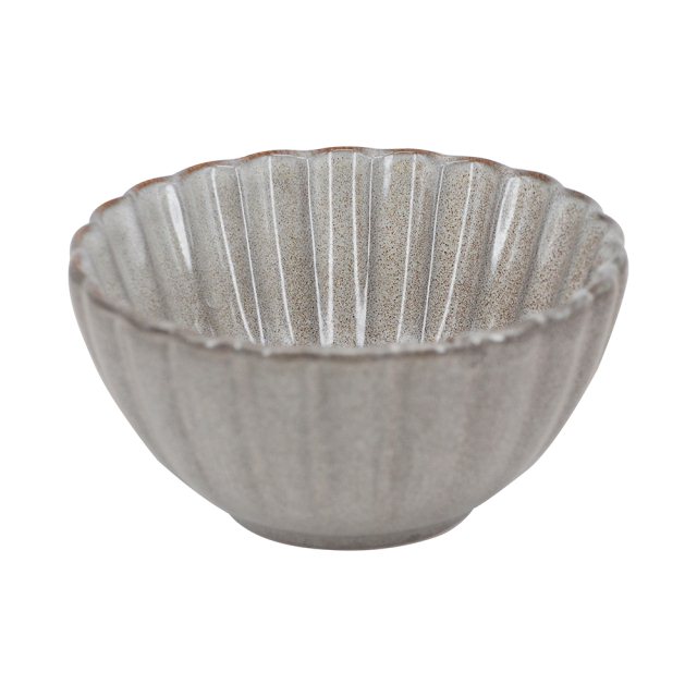窯變釉優雅貝殼碗 300ML-灰色(圖)