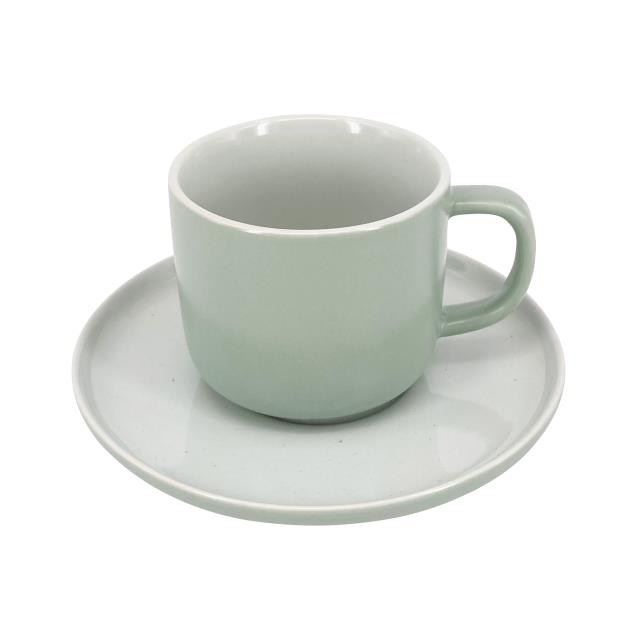 陶瓷杯盤組-薄荷綠(圖)