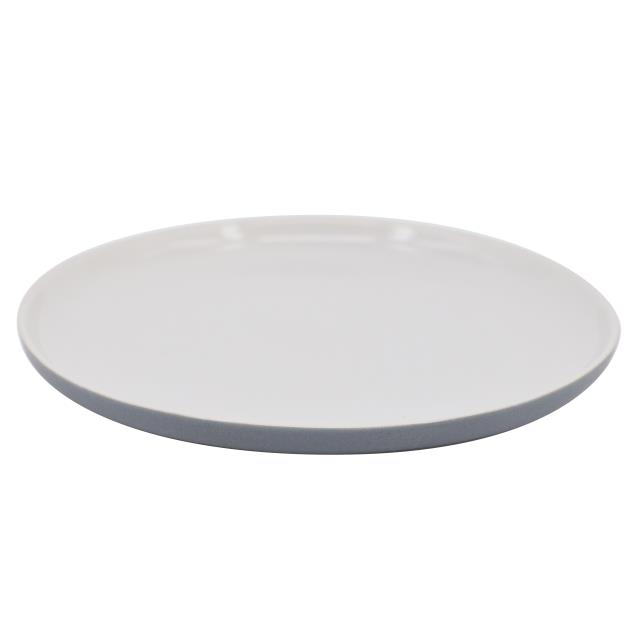 彩色陶瓷餐盤-灰(圖)