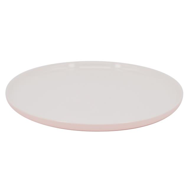 彩色陶瓷餐盤-粉(圖)