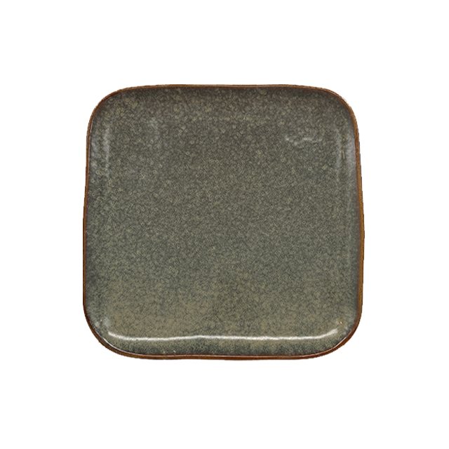 陶瓷特殊釉-小盤-棕(圖)