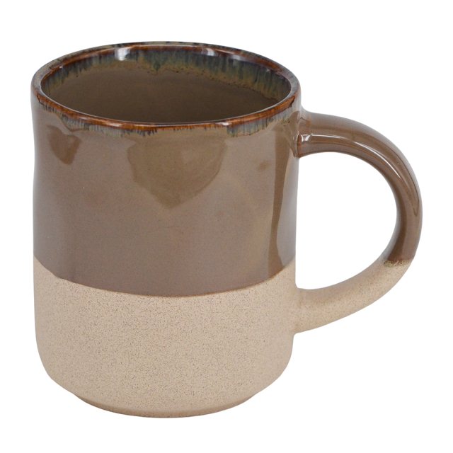 磨砂雙色手作感馬克杯-復古棕 400ML(圖)