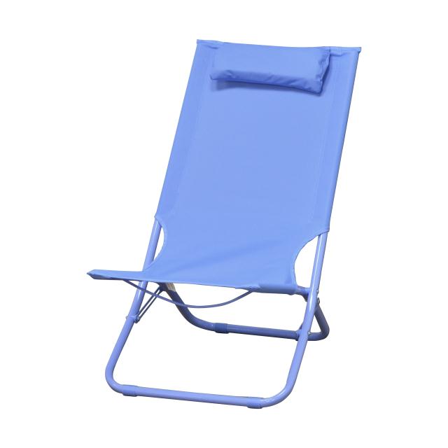 摺疊海灘椅-藍(圖)