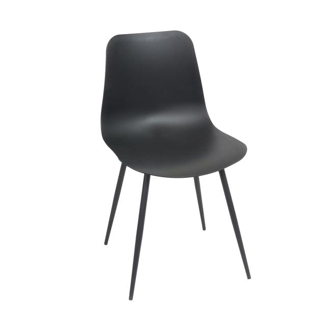 蜂巢椅背造型餐桌椅(黑)(圖)