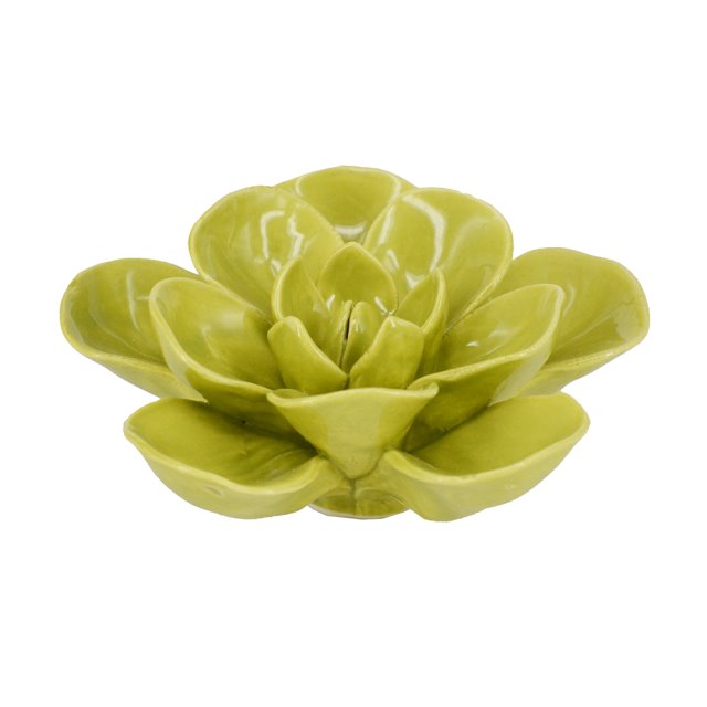 陶瓷花朵造型裝飾-綠色(圖)