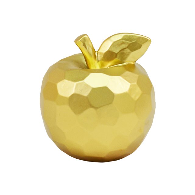 樹脂裝飾金蘋果(大)(圖)