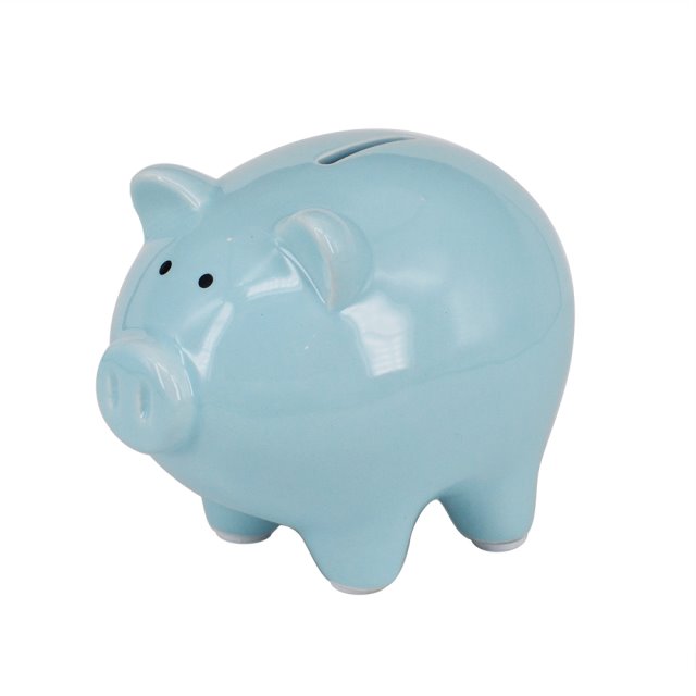 小豬存錢筒(小,藍)(圖)